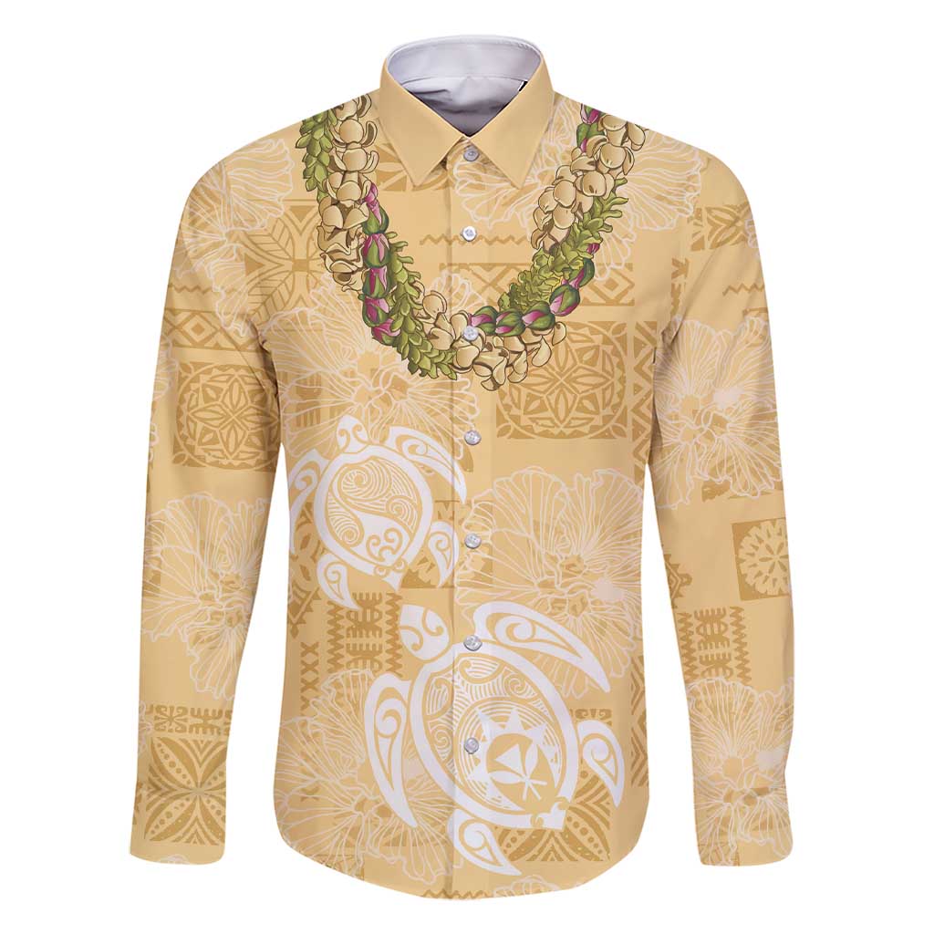 Aloha Honolulu Festival Family Matching Short Sleeve Bodycon Dress and Hawaiian Shirt Hawaii Kapa Mix Flowers Lei