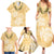 Aloha Honolulu Festival Family Matching Summer Maxi Dress and Hawaiian Shirt Hawaii Kapa Mix Flowers Lei