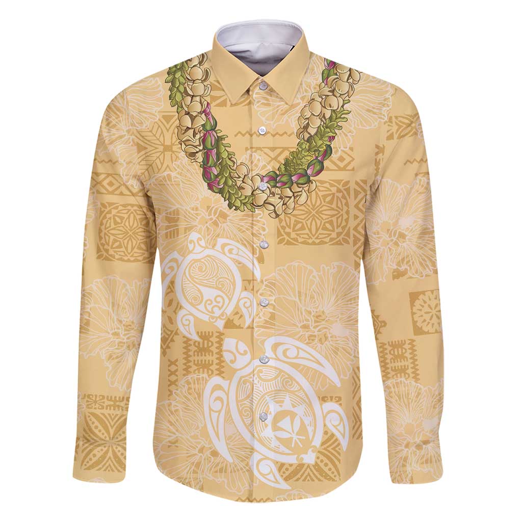 Aloha Honolulu Festival Family Matching Summer Maxi Dress and Hawaiian Shirt Hawaii Kapa Mix Flowers Lei