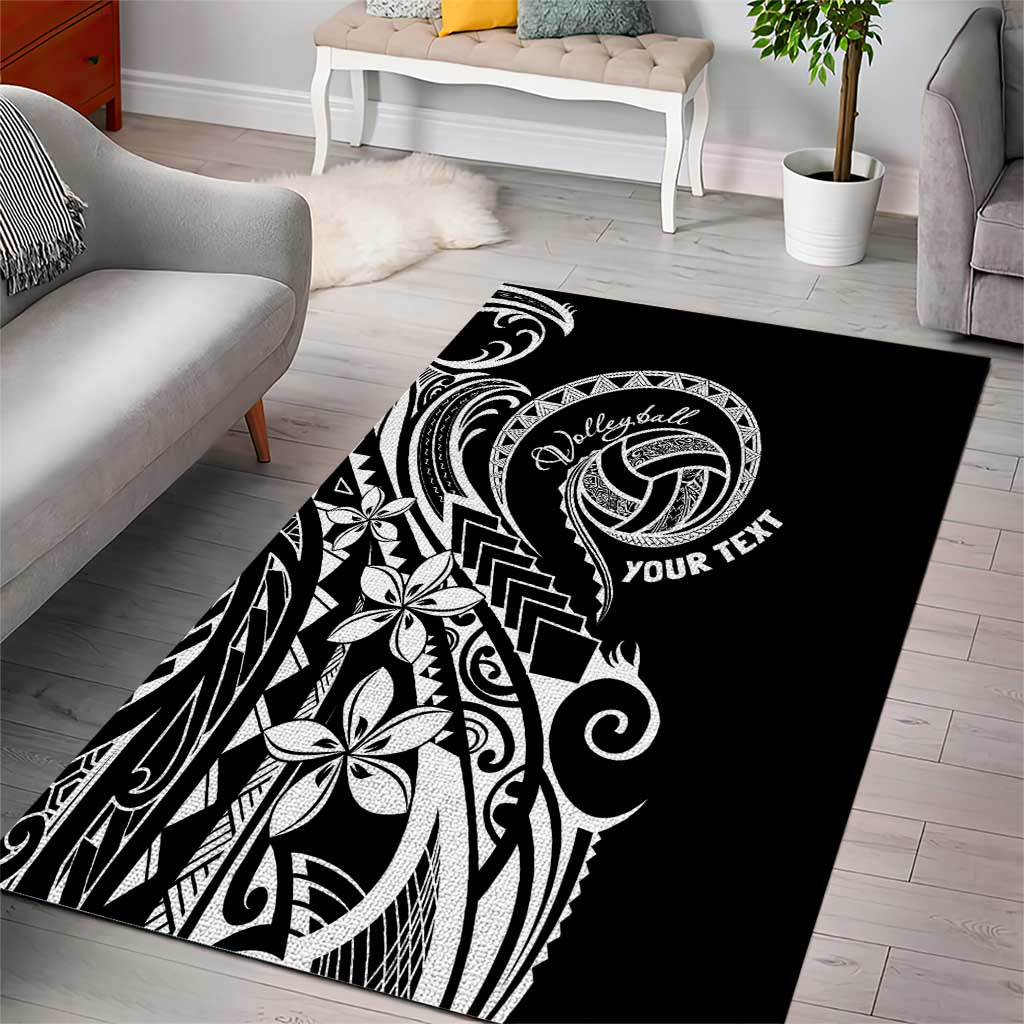 Polynesia Beach Volleyball Personalized Area Rug Basic