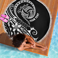 Polynesia Beach Volleyball Personalized Beach Blanket Basic LT7 - Polynesian Pride
