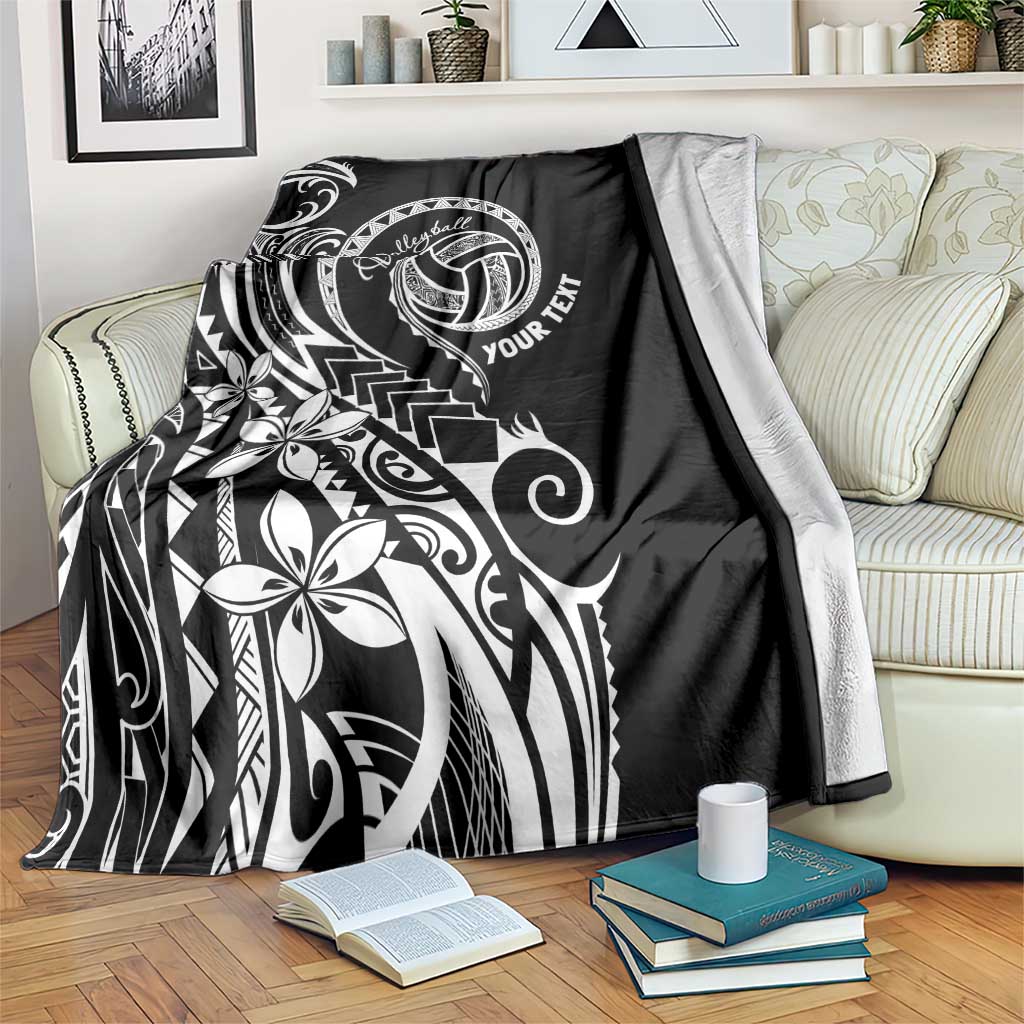 Polynesia Beach Volleyball Personalized Blanket Basic LT7 Black - Polynesian Pride