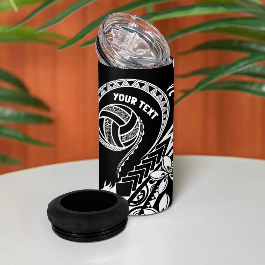 Polynesia Beach Volleyball Personalized 4 in 1 Can Cooler Tumbler Basic LT7 - Polynesian Pride