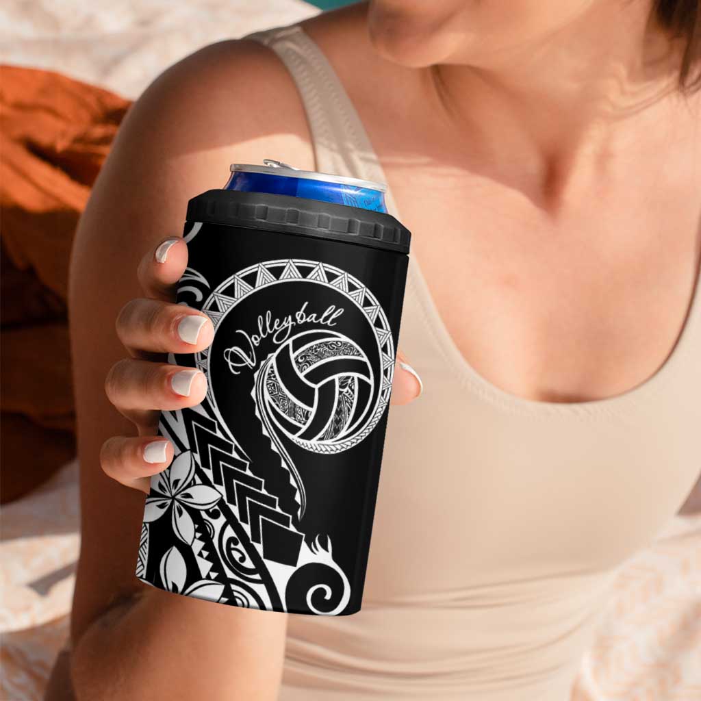 Polynesia Beach Volleyball Personalized 4 in 1 Can Cooler Tumbler Basic LT7 - Polynesian Pride