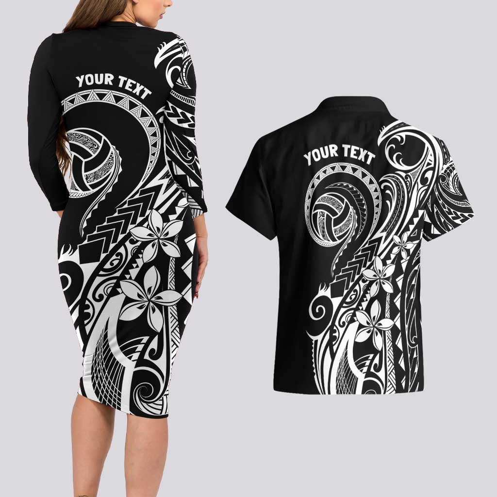 Polynesia Beach Volleyball Personalized Couples Matching Long Sleeve Bodycon Dress and Hawaiian Shirt Basic LT7 - Polynesian Pride