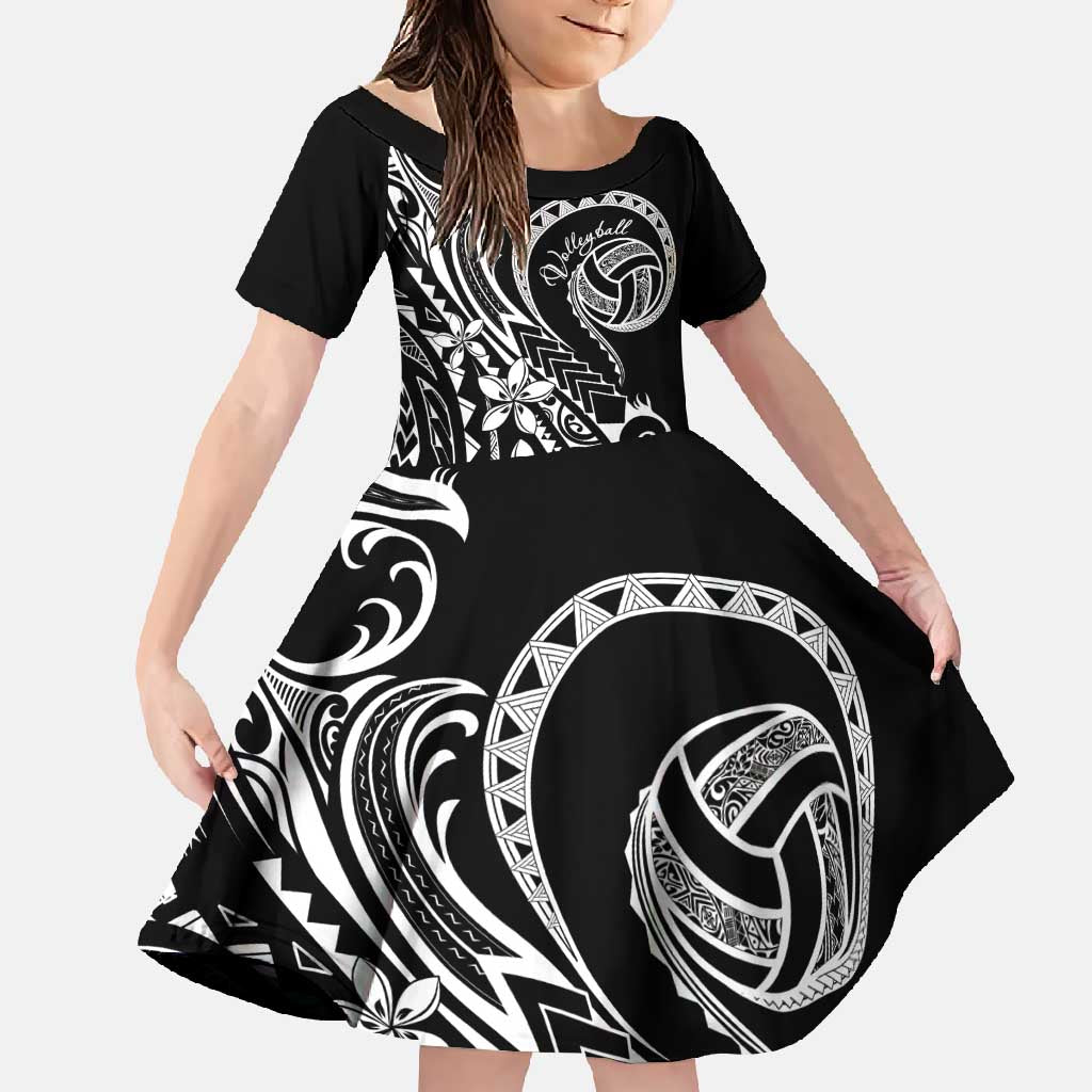 Polynesia Beach Volleyball Personalized Family Matching Off Shoulder Maxi Dress and Hawaiian Shirt Basic