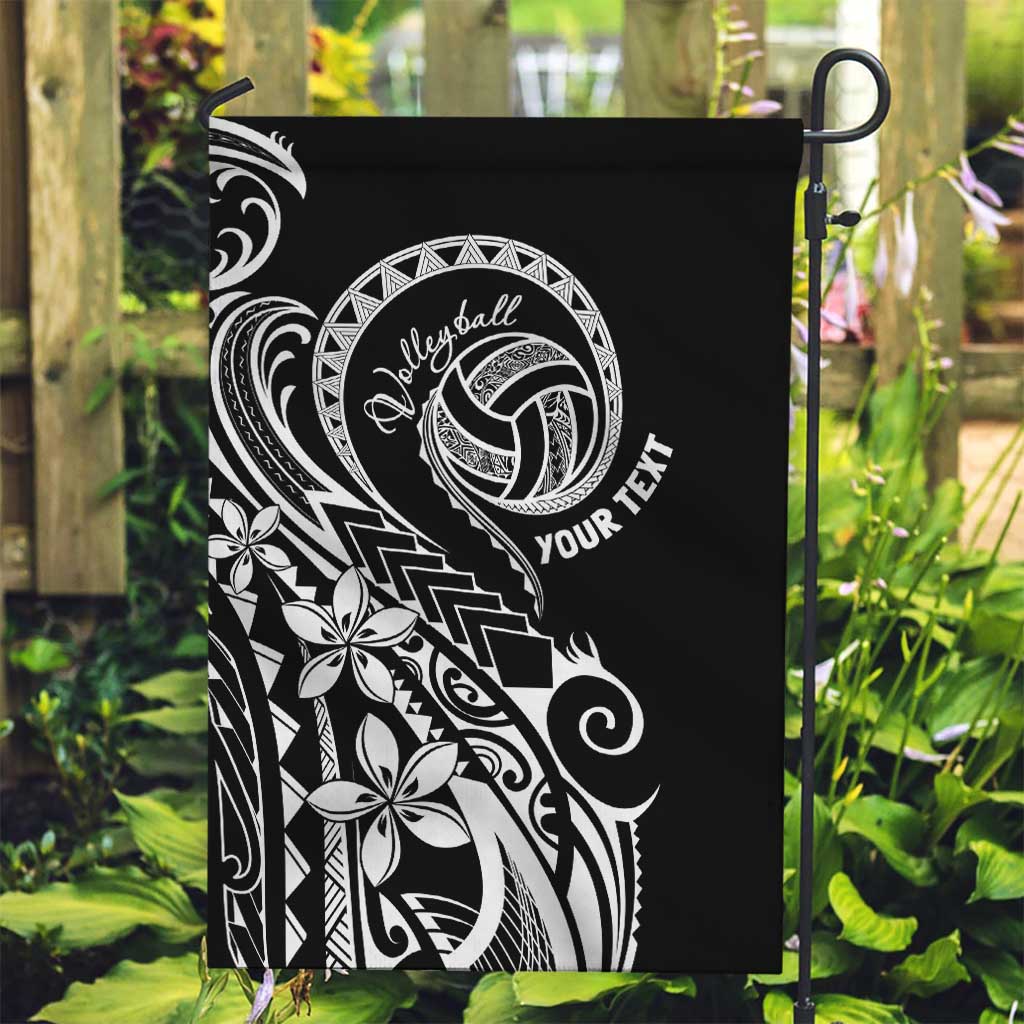 Polynesia Beach Volleyball Personalized Garden Flag Basic LT7 Garden Flag Black - Polynesian Pride