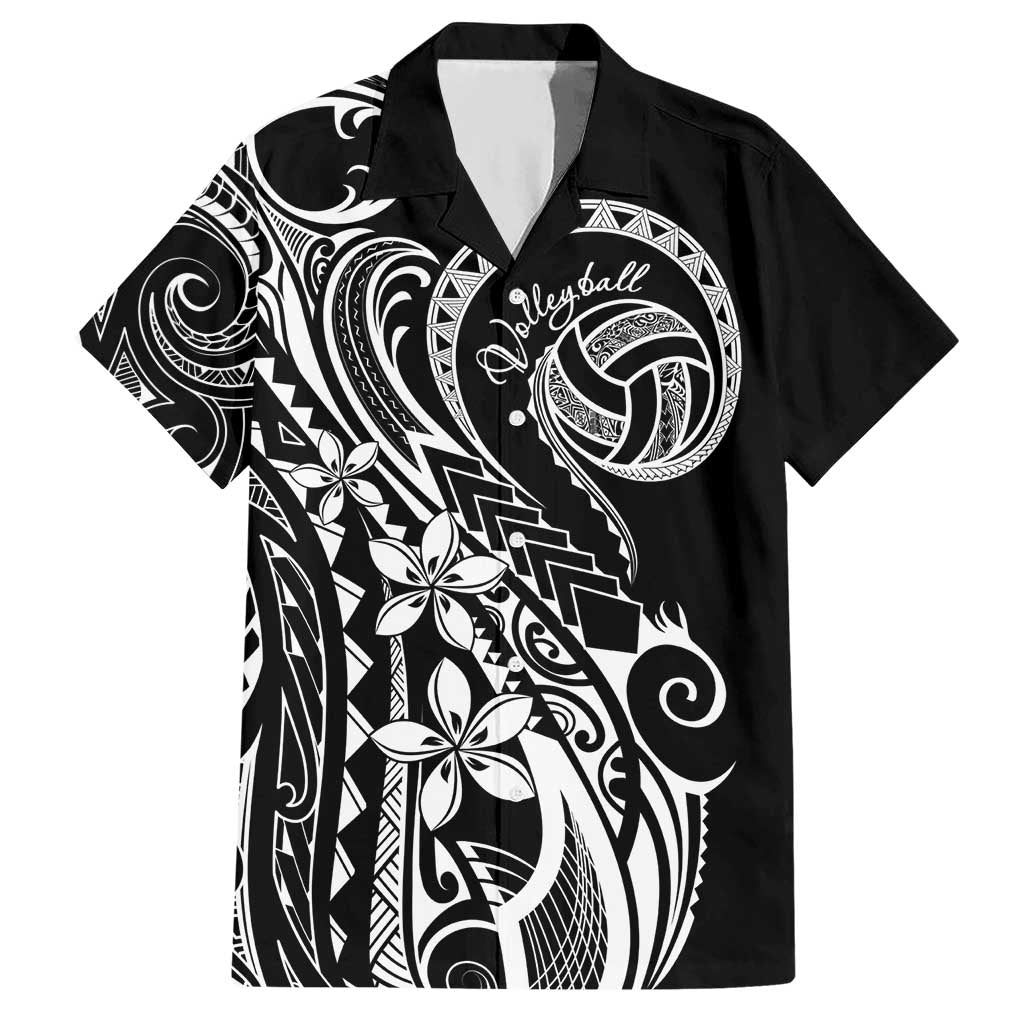 Polynesia Beach Volleyball Personalized Hawaiian Shirt Basic LT7 Black - Polynesian Pride