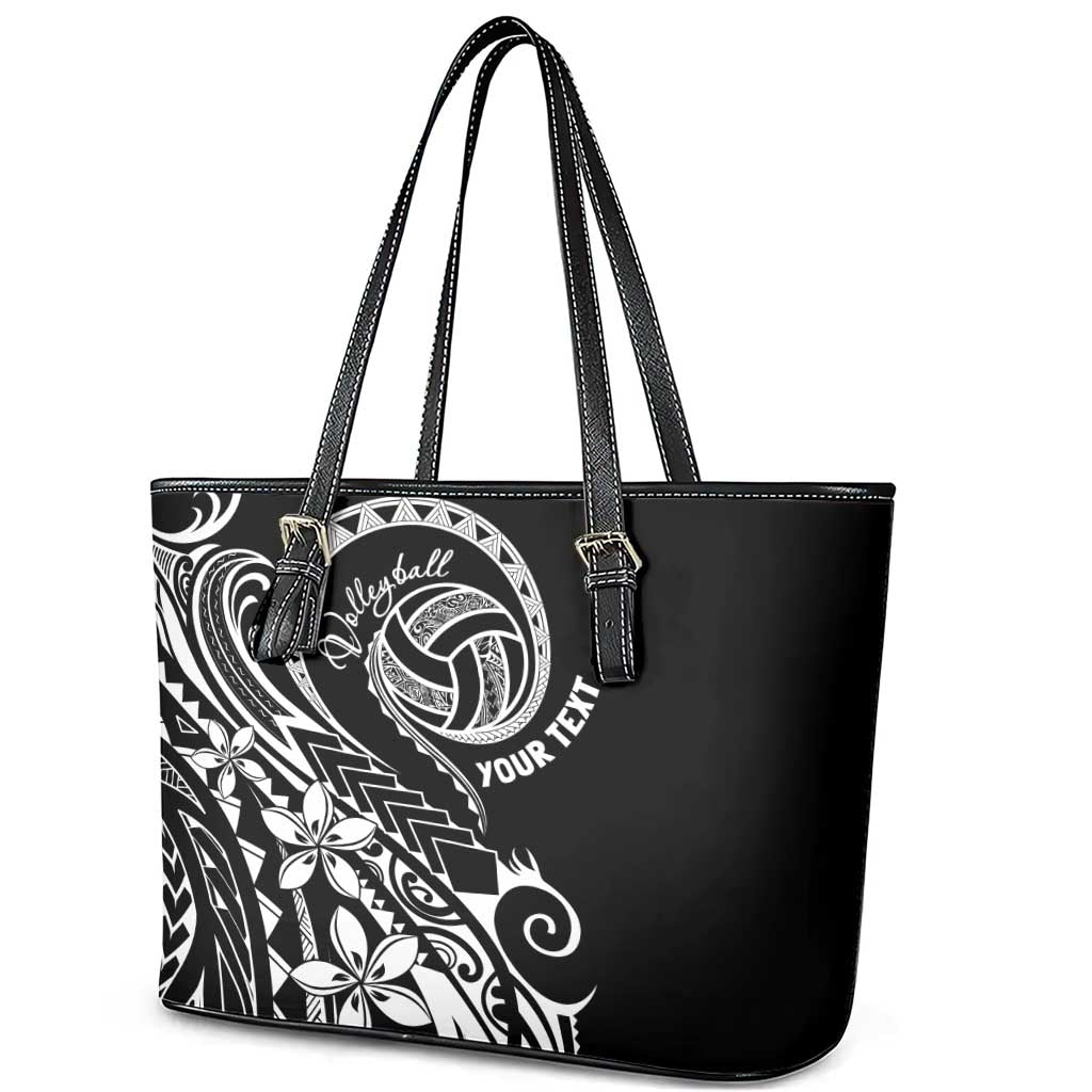 Polynesia Beach Volleyball Personalized Leather Tote Bag Basic LT7 - Polynesian Pride