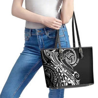 Polynesia Beach Volleyball Personalized Leather Tote Bag Basic LT7 - Polynesian Pride