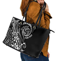 Polynesia Beach Volleyball Personalized Leather Tote Bag Basic LT7 - Polynesian Pride