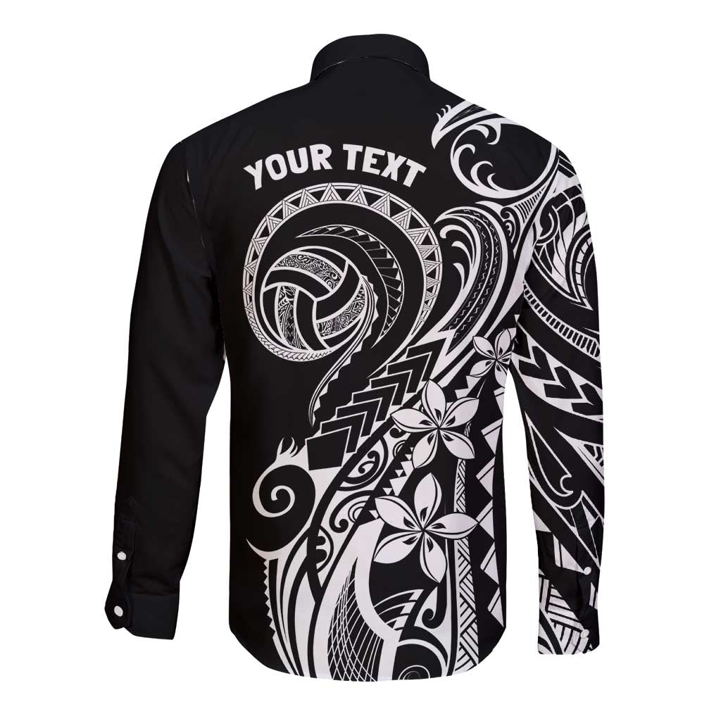 Polynesia Beach Volleyball Personalized Long Sleeve Button Shirt Basic LT7 - Polynesian Pride