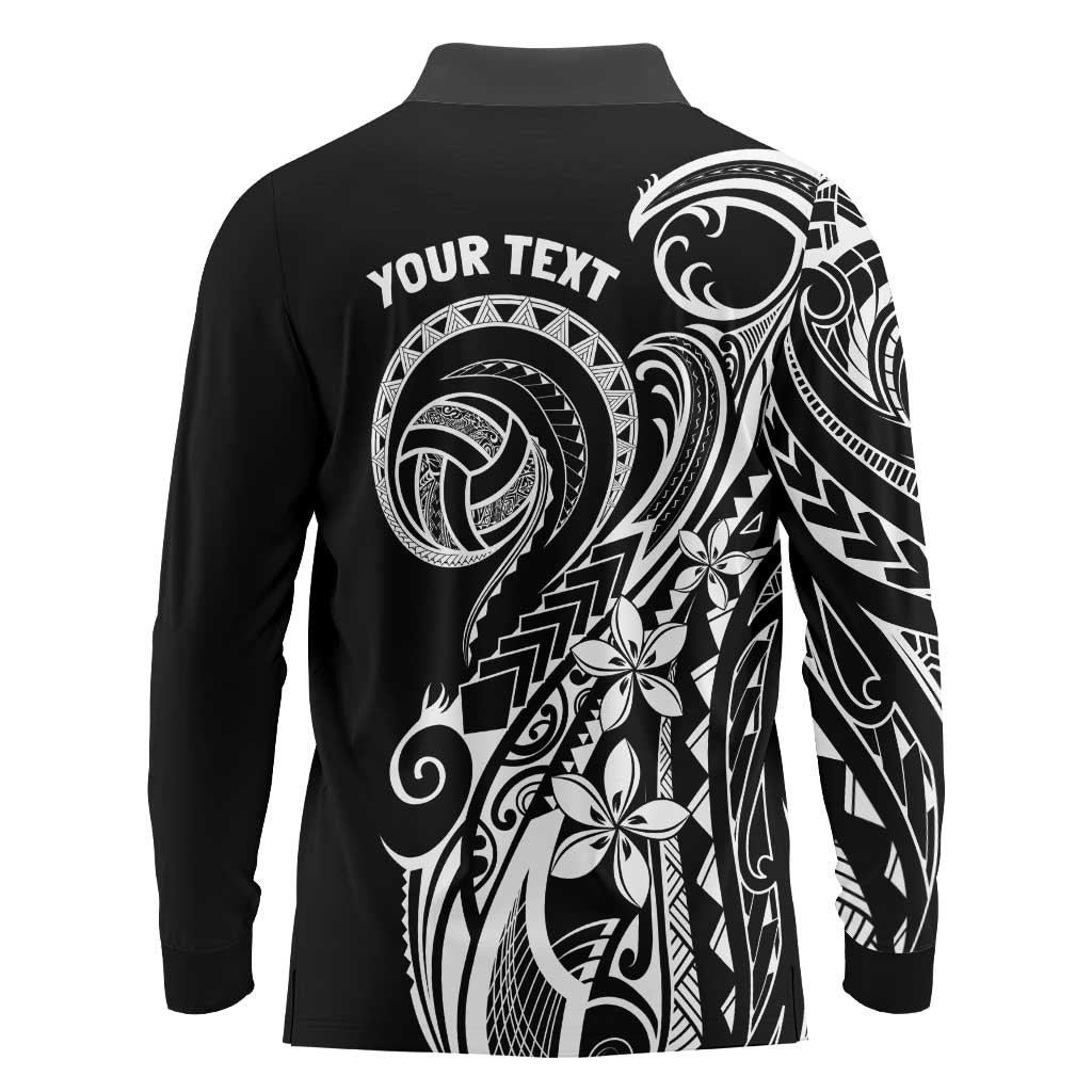 Polynesia Beach Volleyball Personalized Long Sleeve Polo Shirt Basic