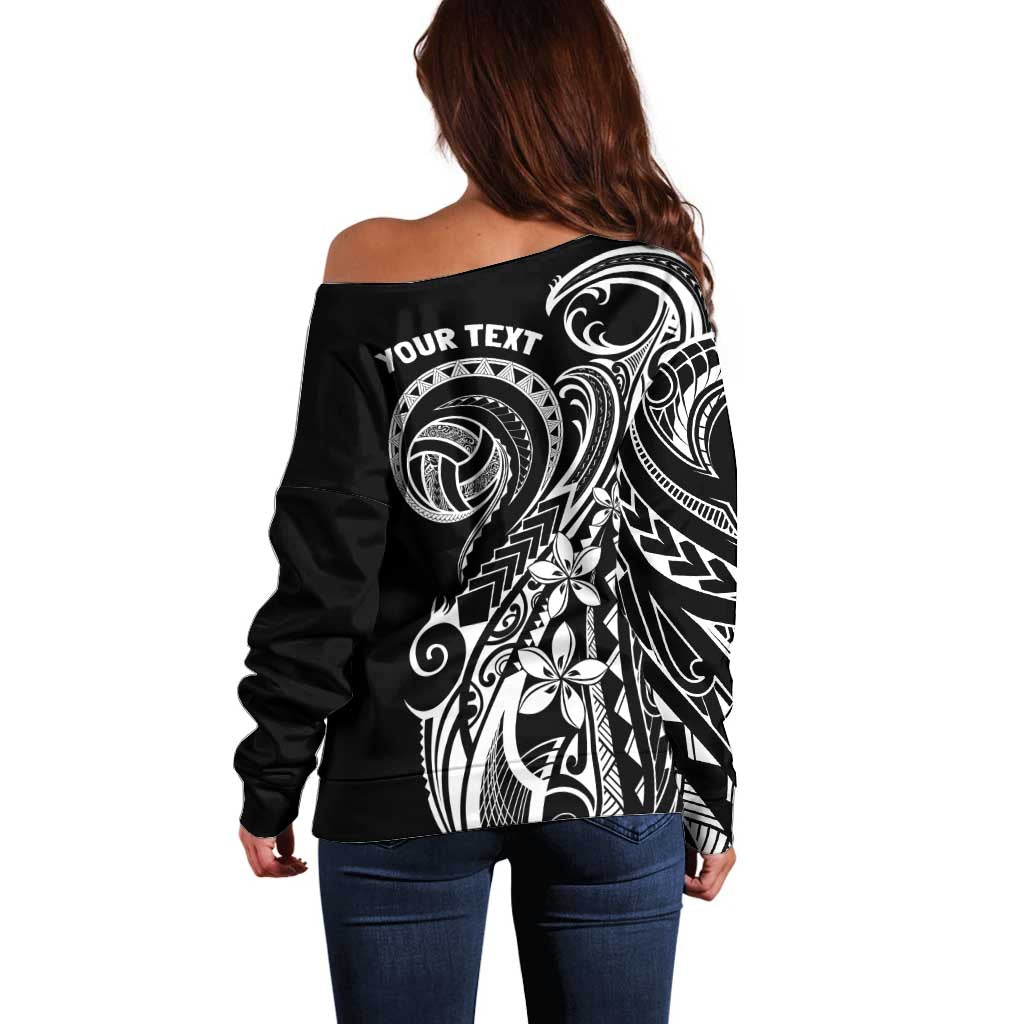 Polynesia Beach Volleyball Personalized Off Shoulder Sweater Basic