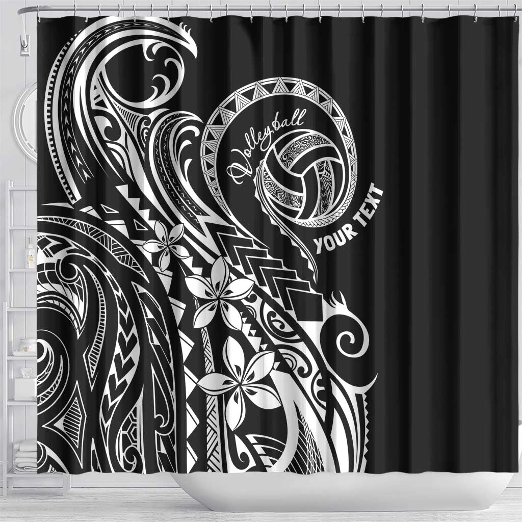 Polynesia Beach Volleyball Personalized Shower Curtain Basic