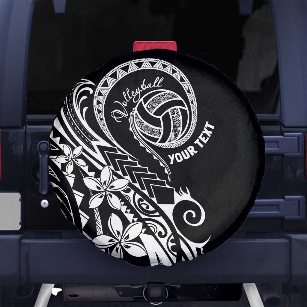 Polynesia Beach Volleyball Personalized Spare Tire Cover Basic LT7 No hole Black - Polynesian Pride