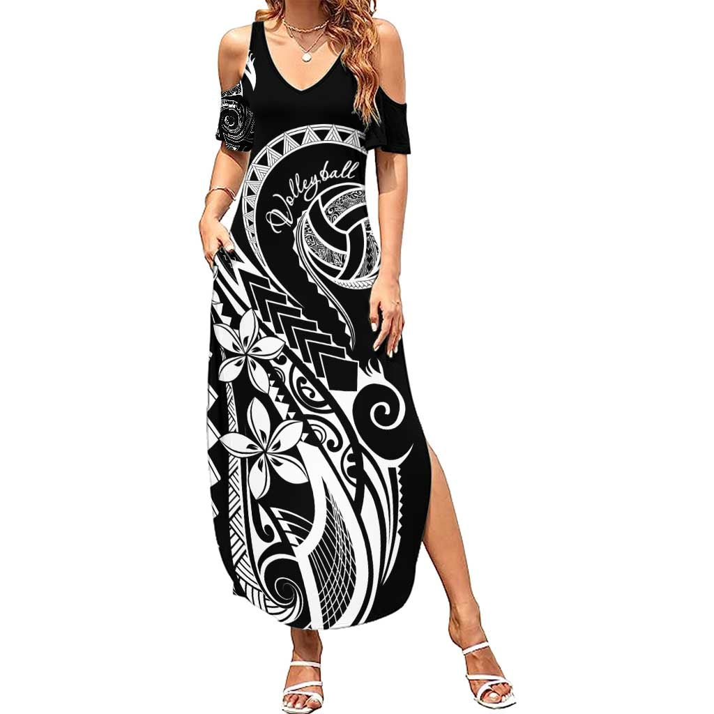Polynesia Beach Volleyball Personalized Summer Maxi Dress Basic LT7 Women Black - Polynesian Pride