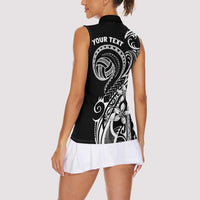 Polynesia Beach Volleyball Personalized Women Sleeveless Polo Shirt Basic