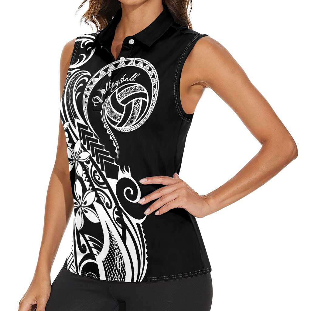 Polynesia Beach Volleyball Personalized Women Sleeveless Polo Shirt Basic