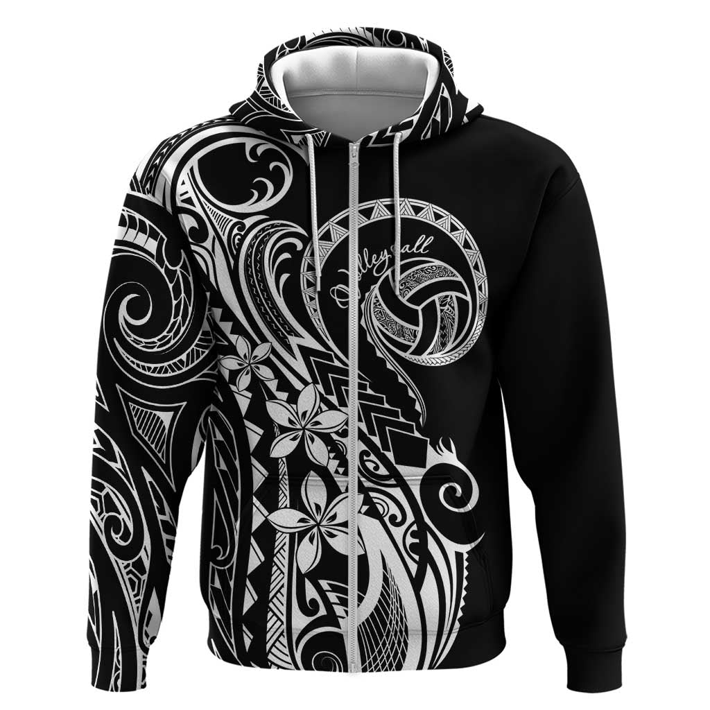 Polynesia Beach Volleyball Personalized Zip Hoodie Basic