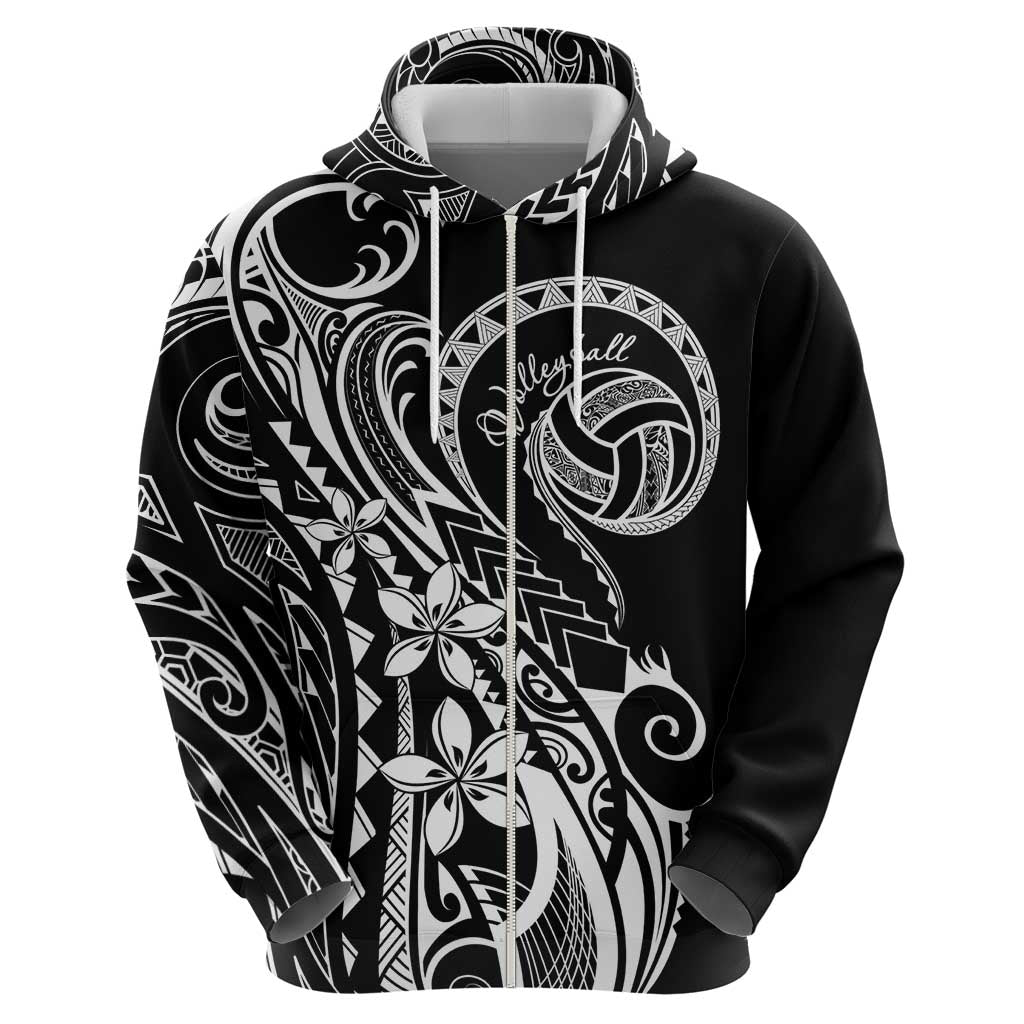 Polynesia Beach Volleyball Personalized Zip Hoodie Basic