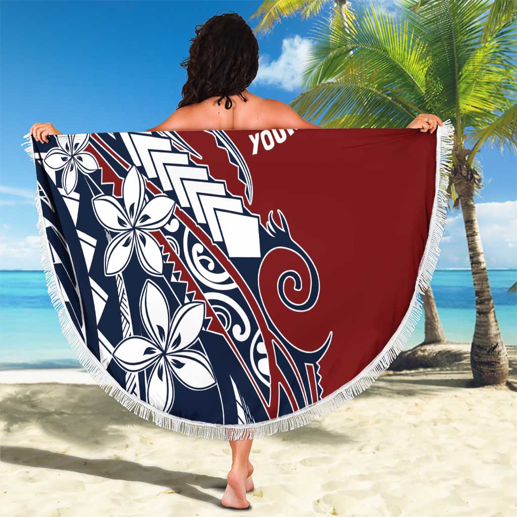 Polynesia Beach Volleyball Personalized Beach Blanket Special LT7 - Polynesian Pride
