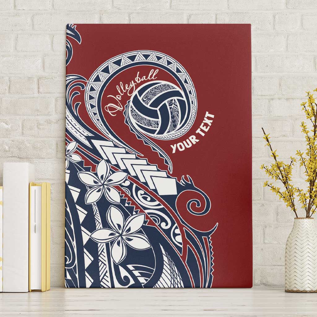 Polynesia Beach Volleyball Personalized Canvas Wall Art Special LT7 Without Frame Red Blue - Polynesian Pride