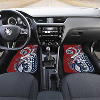 Polynesia Beach Volleyball Personalized Car Mats Special LT7 Set 2pcs - Front Red Blue - Polynesian Pride
