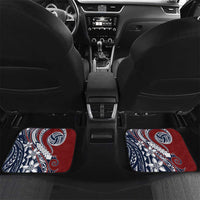 Polynesia Beach Volleyball Personalized Car Mats Special LT7 Set 2pcs - Back Red Blue - Polynesian Pride