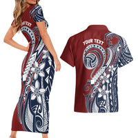 Polynesia Beach Volleyball Personalized Couples Matching Short Sleeve Bodycon Dress and Hawaiian Shirt Special LT7 - Polynesian Pride