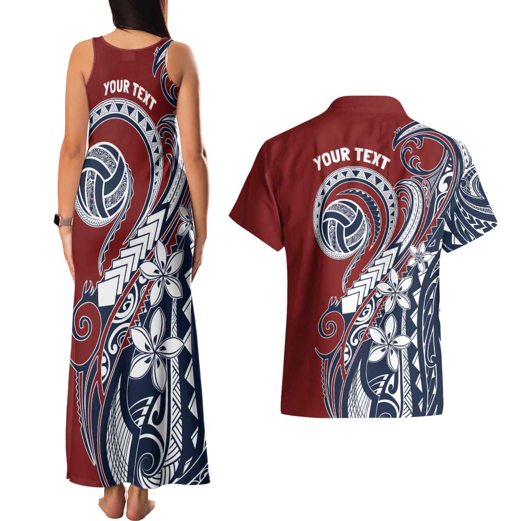 Polynesia Beach Volleyball Personalized Couples Matching Tank Maxi Dress and Hawaiian Shirt Special LT7 - Polynesian Pride