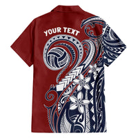 Polynesia Beach Volleyball Personalized Family Matching Off The Shoulder Long Sleeve Dress and Hawaiian Shirt Special