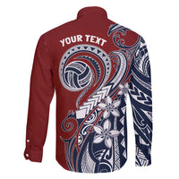 Polynesia Beach Volleyball Personalized Family Matching Tank Maxi Dress and Hawaiian Shirt Special