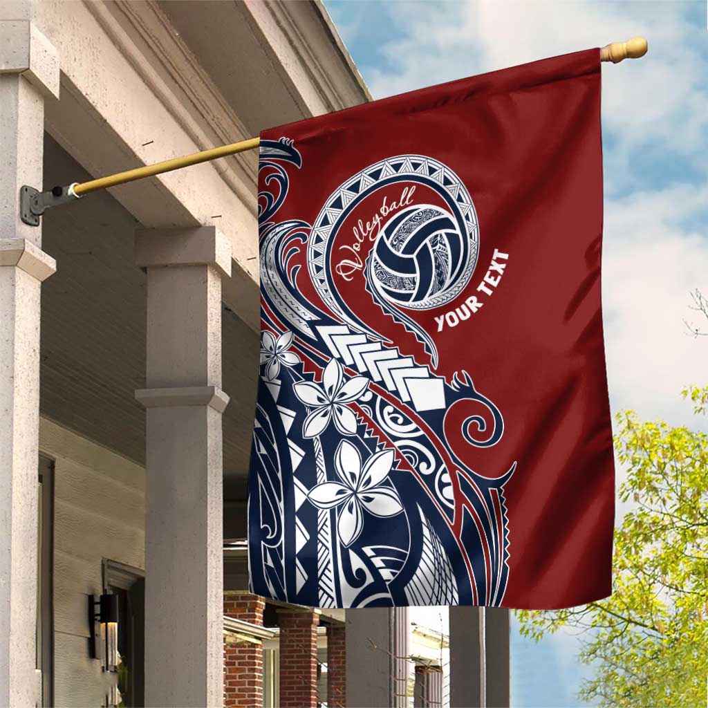 Polynesia Beach Volleyball Personalized Garden Flag Special LT7 House Flag Red Blue - Polynesian Pride
