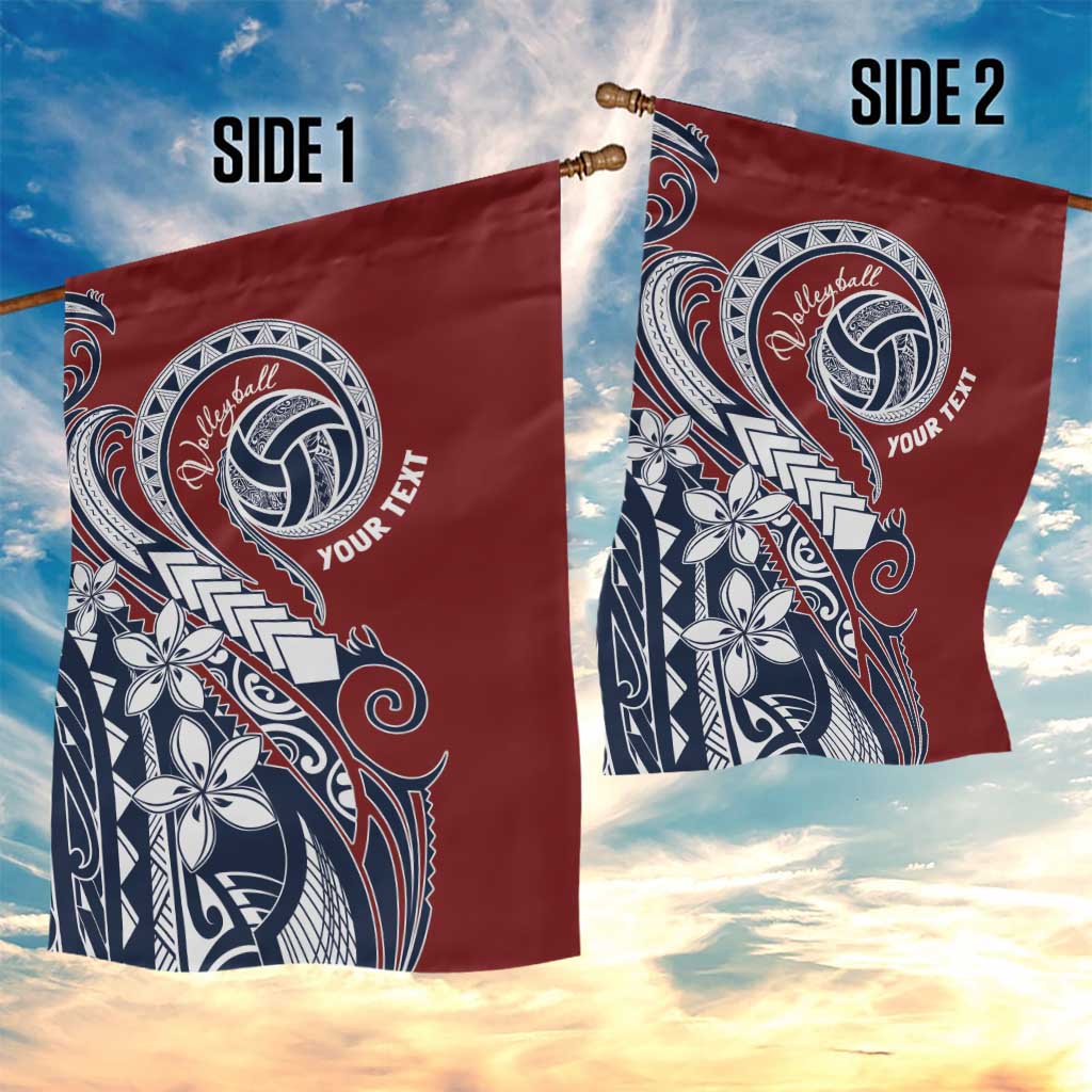 Polynesia Beach Volleyball Personalized Garden Flag Special LT7 - Polynesian Pride