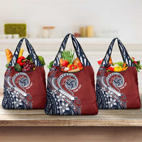 Polynesia Beach Volleyball Personalized Grocery Bag Special LT7 3-pack One Size Red Blue - Polynesian Pride