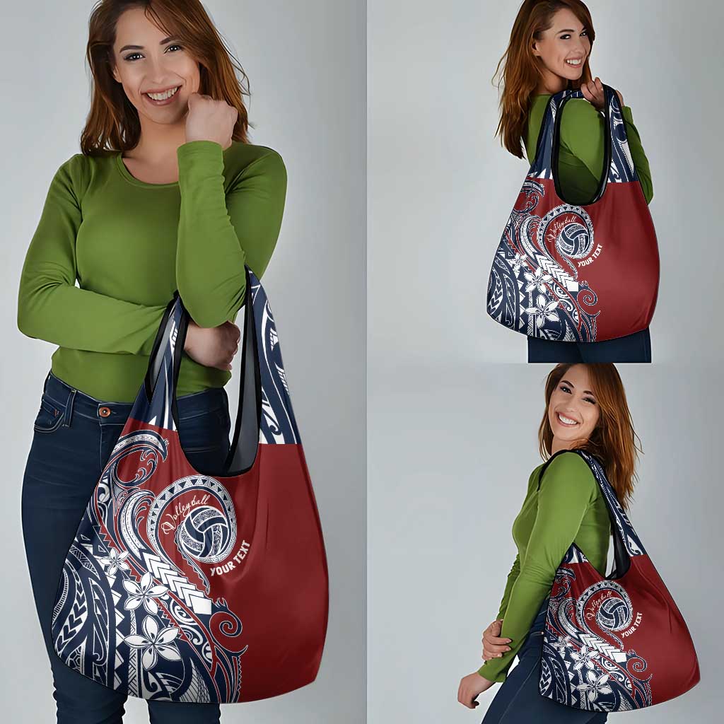 Polynesia Beach Volleyball Personalized Grocery Bag Special LT7 - Polynesian Pride