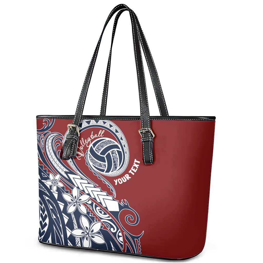 Polynesia Beach Volleyball Personalized Leather Tote Bag Special LT7 - Polynesian Pride