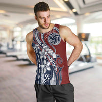 Polynesia Beach Volleyball Personalized Men Tank Top Special LT7 Red Blue - Polynesian Pride