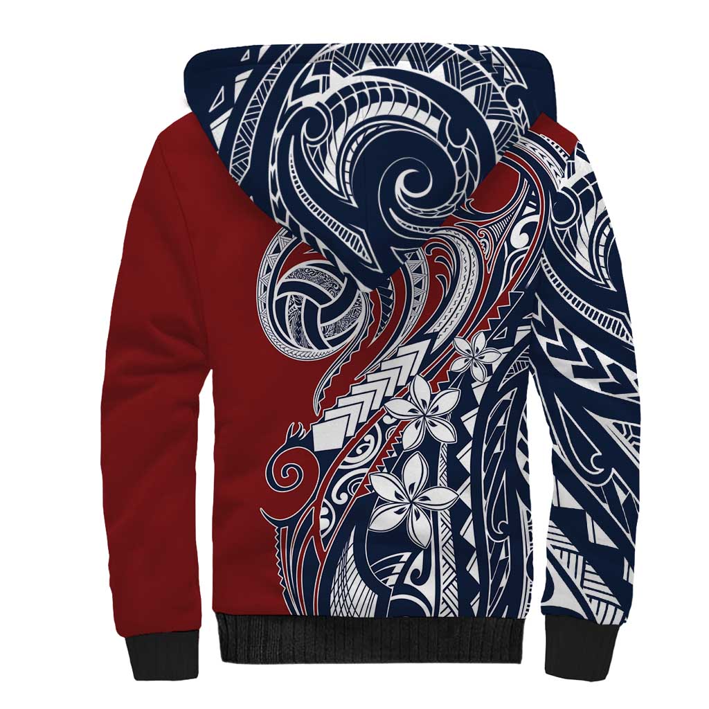 Polynesia Beach Volleyball Personalized Sherpa Hoodie Special LT7 - Polynesian Pride