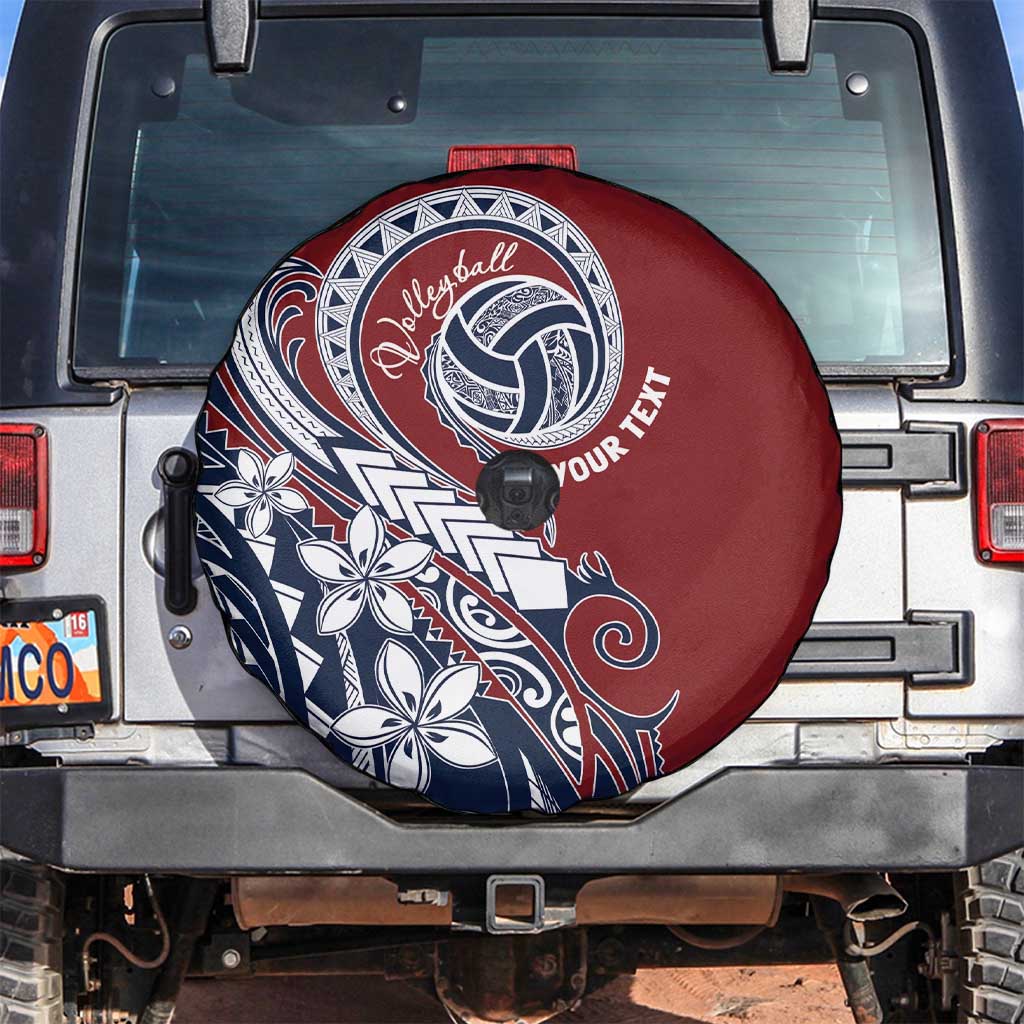 Polynesia Beach Volleyball Personalized Spare Tire Cover Special LT7 Red Blue - Polynesian Pride