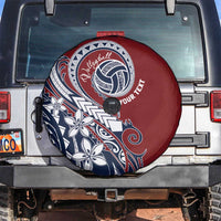 Polynesia Beach Volleyball Personalized Spare Tire Cover Special LT7 Red Blue - Polynesian Pride