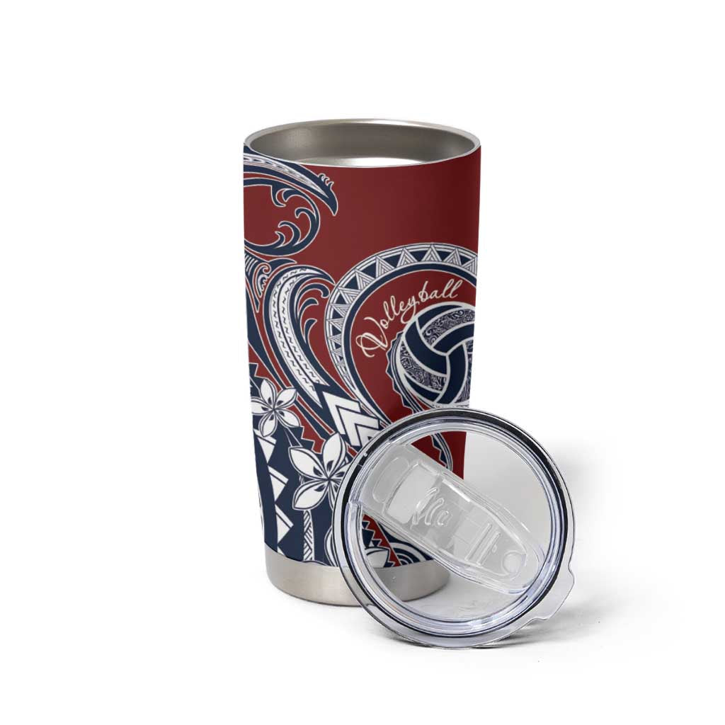 Polynesia Beach Volleyball Personalized Tumbler Cup Special LT7 - Polynesian Pride