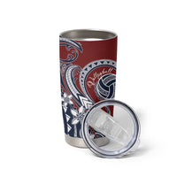 Polynesia Beach Volleyball Personalized Tumbler Cup Special LT7 - Polynesian Pride