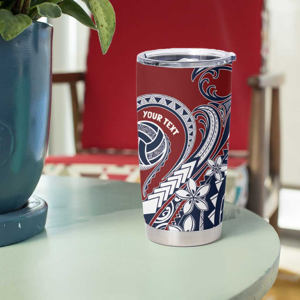 Polynesia Beach Volleyball Personalized Tumbler Cup Special LT7 - Polynesian Pride
