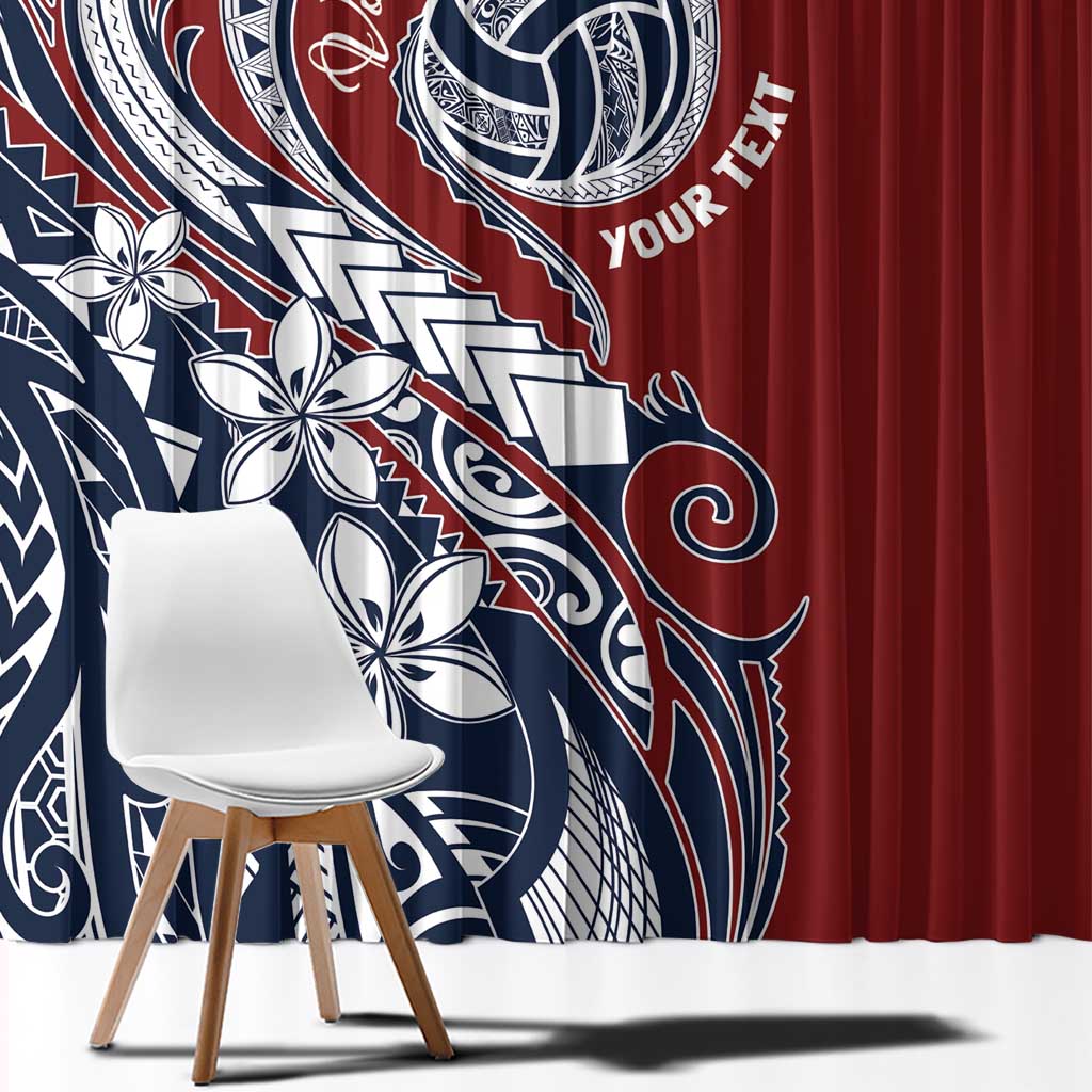 Polynesia Beach Volleyball Personalized Window Curtain Special LT7 - Polynesian Pride