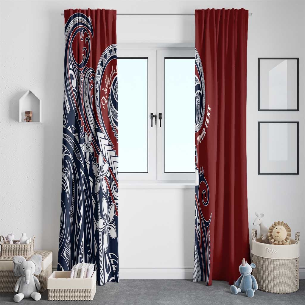 Polynesia Beach Volleyball Personalized Window Curtain Special LT7 - Polynesian Pride