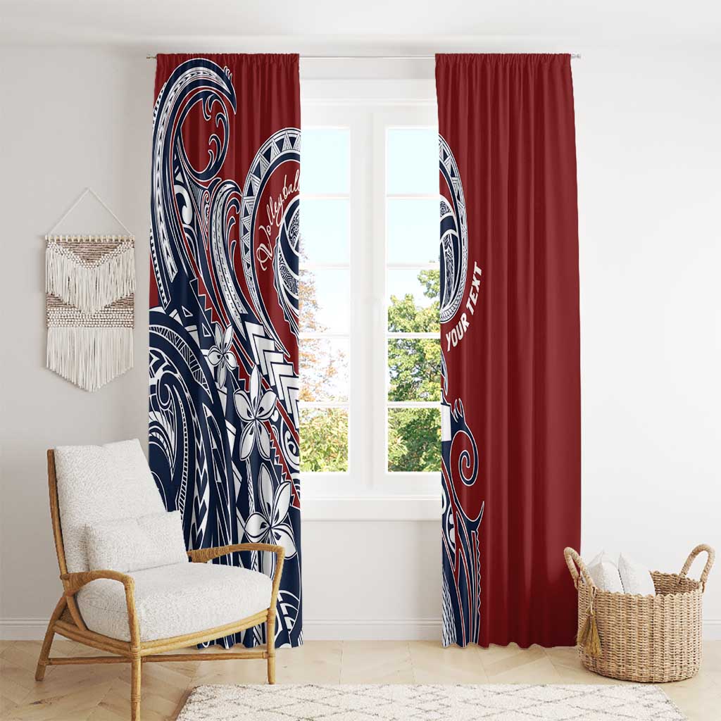 Polynesia Beach Volleyball Personalized Window Curtain Special LT7 - Polynesian Pride