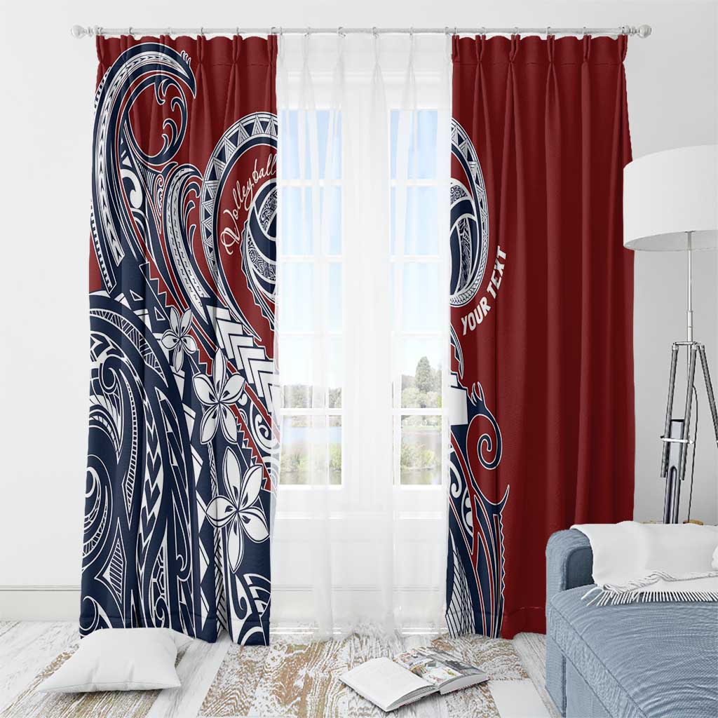 Polynesia Beach Volleyball Personalized Window Curtain Special LT7 - Polynesian Pride