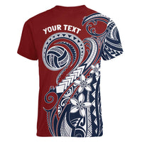 Polynesia Beach Volleyball Personalized Women V-Neck T-Shirt Special LT7 - Polynesian Pride